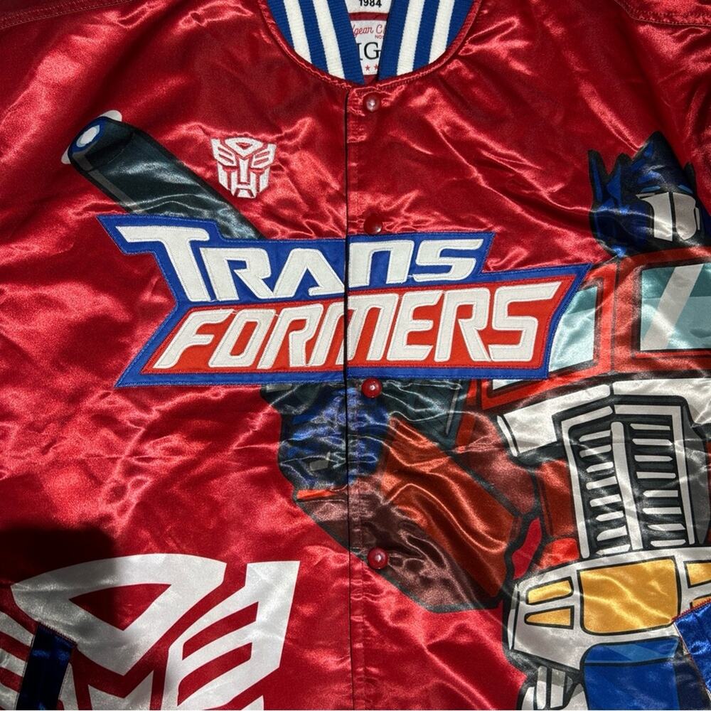 Rare Transformers Satin Bomber Jacket Headgear Classics Size 5XL Brand‎ New - Picture 4 of 8